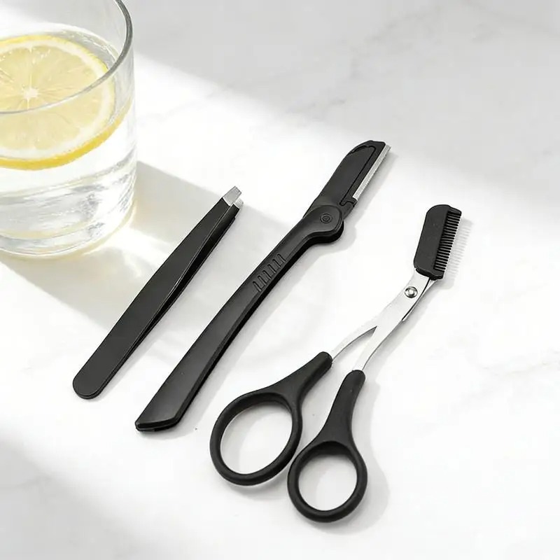Men'S Grooming Eyebrow Shape - Kit de Aparar Sobrancelhas para Mulheres