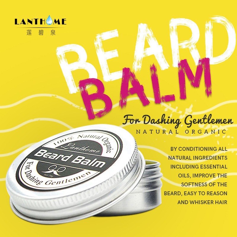 Beard Oil Growth - Bálsamo Natural para Barba, Cera e