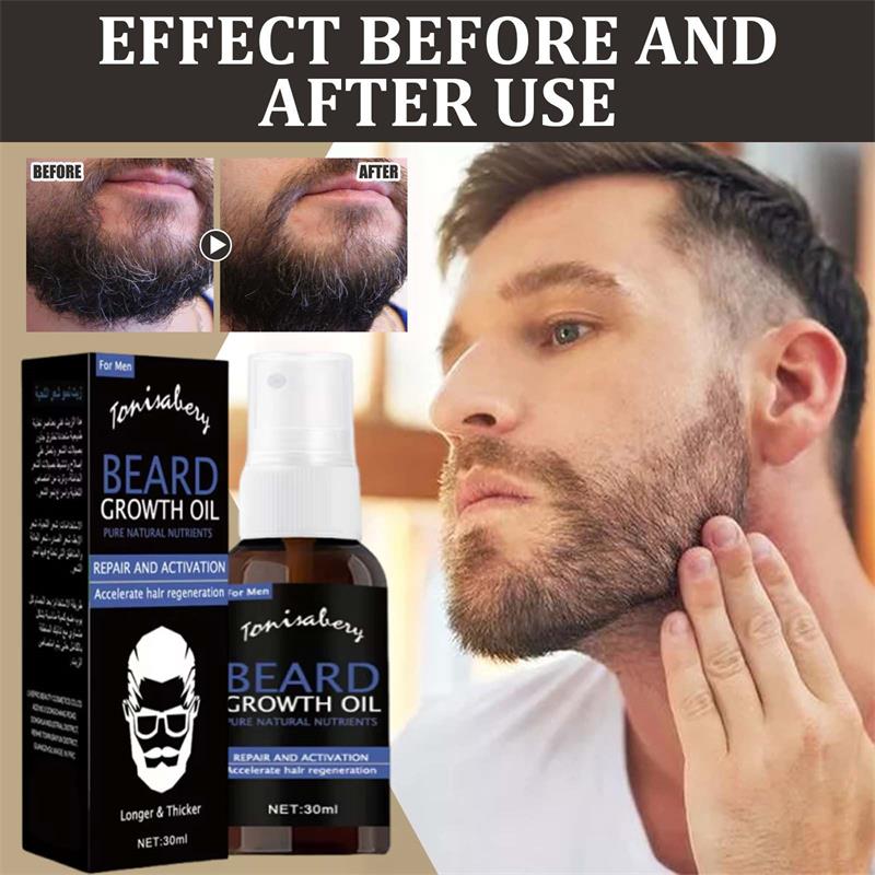 Beard Oil Growth - Óleo para Crescimento de Barba, Bálsamo