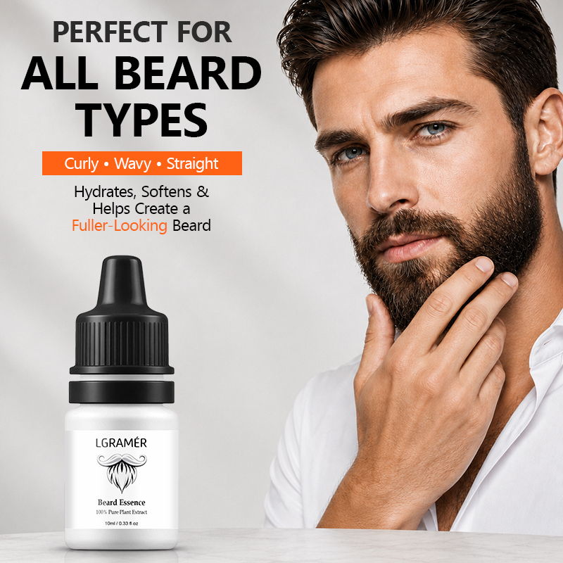 Beard Oil Growth - Sérum para Crescimento de Barba Masculina,